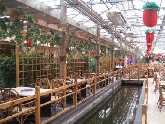 智能温室生态餐厅内景