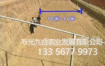 耕作区宽度大约为10-11米